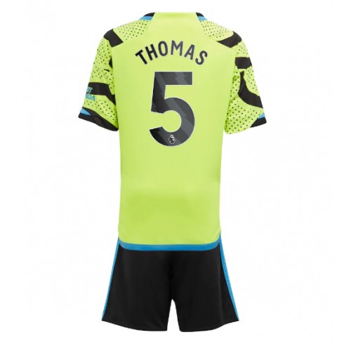 Fotbalové Dres Arsenal Thomas Partey #5 Dětské Venkovní 2023-24 Krátký Rukáv (+ trenýrky)